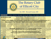 Tablet Screenshot of ellicottcityrotary.com